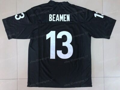 Custom Beamen #13 Any Given Sunday Movie Men's Jerseys Sewn Size S-3XL Black