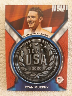 RYAN MURPHY 2020 Topps OLYMPICS TEAM USA ACHIEVEMENT MEDALLION /99 #AM-RM