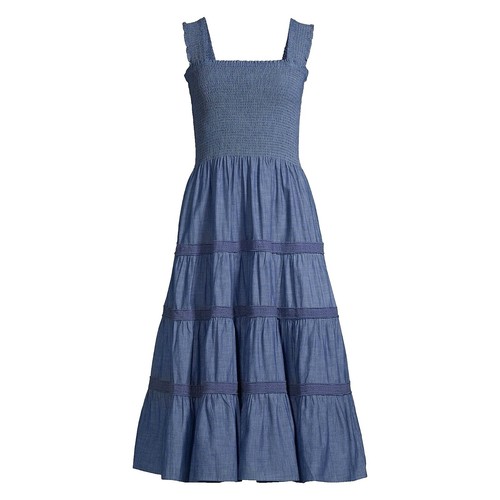 LANDS END Rainbow Sleeveless Swing Linen DRESS Size: SMALL | eBay
