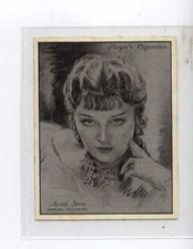 (Jj8347) JUGADORES, ESTRELLAS DE CINE,ANNA STEN,1934,#22