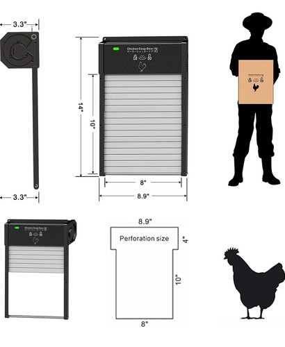 Automatic Chicken Coop Door with Timer, Light Sensor and Remote Control - Picture 8 of 8