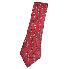 HERMÈS 7238 MA RARE Silk Tie FRANCE Red Asia...