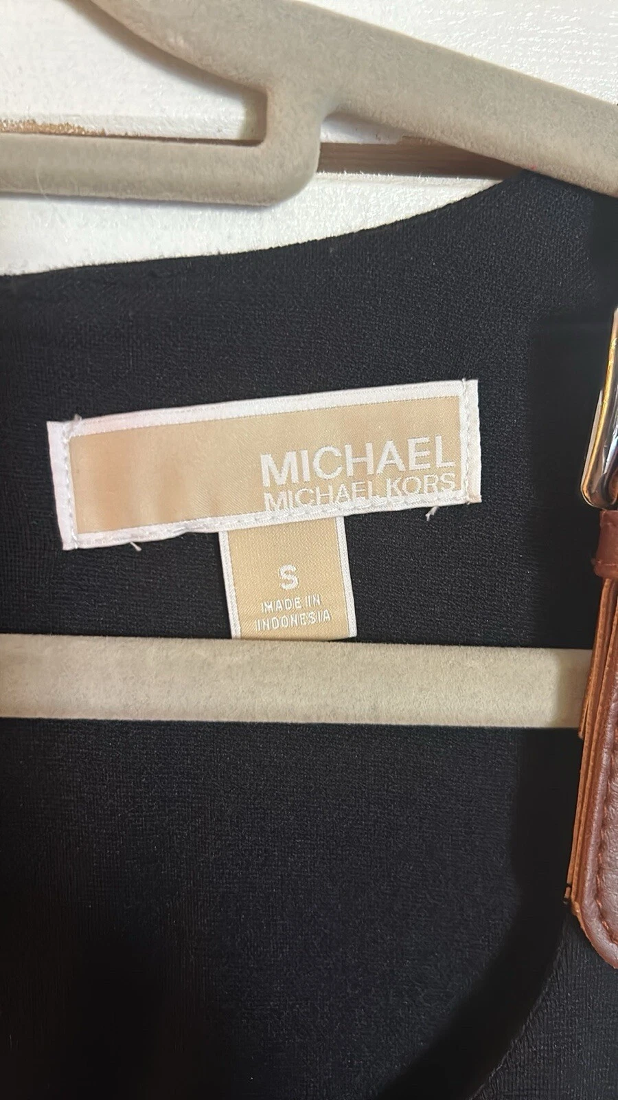 Michael Kors Abito in finta pelle cinturino con fibbia