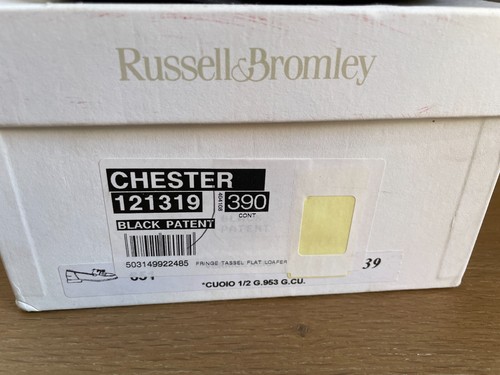 Russell & Bromley Chester Tassel Loafer Black Patent 39 UK 6 £245 - Bild 14 von 15