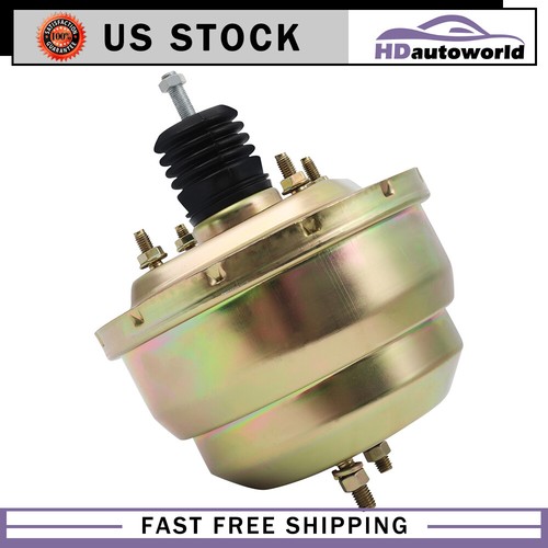 8" Universal For Chevy Ford Dual Diaphragm Street Rod Zinc Power Brake Booster - Picture 7 of 8