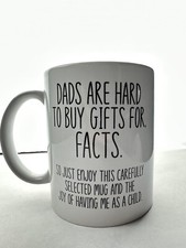 Funny Fathers Day Mug From Son Or Daughter Dads Are Hard To Buy Gifts For Dad