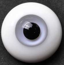 Nice 22mm flatback white Iris Glass BJD Eyes for Reborn/newBorn BJD Doll