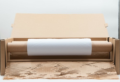 FSC Honeycomb Kraft Paper Kit - 500MM x 135M Tissue Box - Ideal for Gifts Wrap - Picture 2 of 5