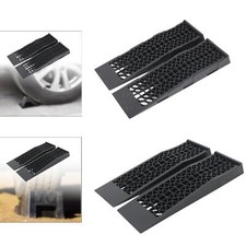 2 Pieces Car Ramps Low Profile Anti Slip Portable Maintenance or Oil Changes