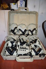 Califone 1218AV-PY Music Audio Stereo Listening Center 8 headphones 2924AV-P