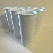 6 Vintage Tupperware Tumblers #115 Gray Speckle PlasticCups Fireworks Stackable