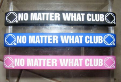Narcotics Anonymous NO MATTER WHAT Silicone Rubber Wristband - 3 Colors