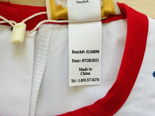 NWT The Beaufort Bonnet Company Patriotic / 4th Of July Stars Appliqué Dress 6 - Picture 15 of 15