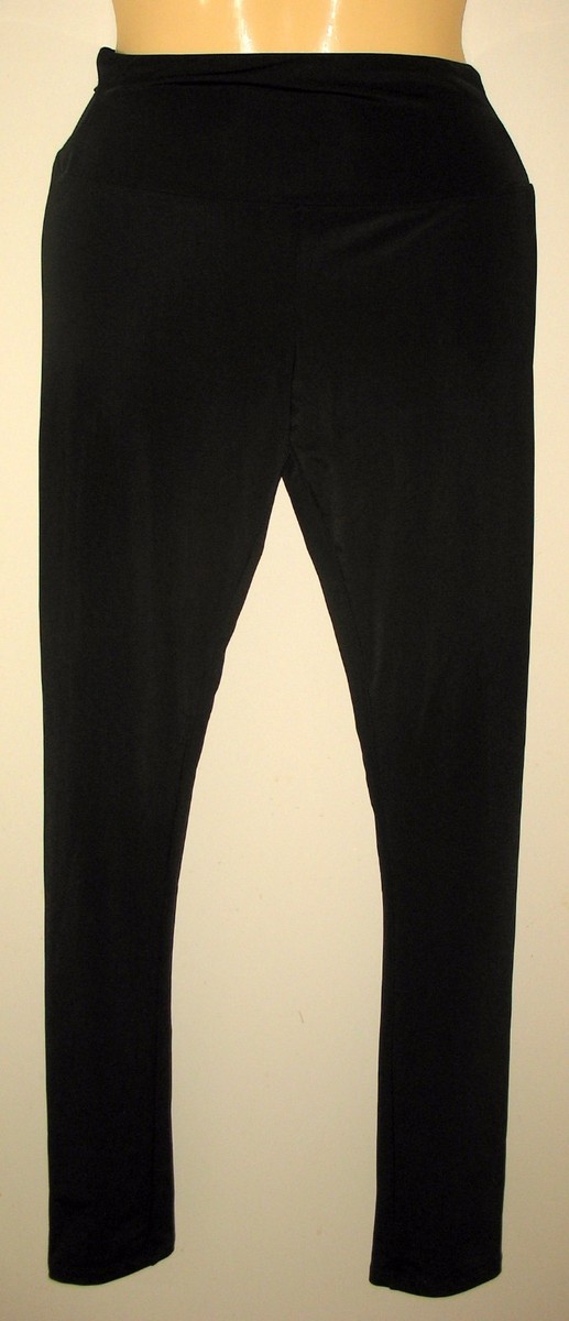Pantalon De Yoga YUMMIE TUMMIE Noir - Taille M, Extensible, Rabattable à La Taille, Neuf Sans Étiquettes