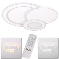 Deckenleuchte Led Rund 1Flg. 36W Deckenlampe Weiß Wohnzimmer Lampe Leuchte