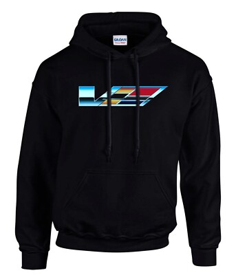 Cadillac CTSV Auto Logo Hoodie Kapuzenpullover Schwarz -3809 -SW