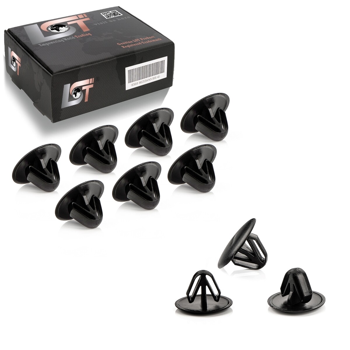 10x Cover plugs fastening clips for ALFA ROMEO FIAT LANCIA