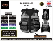 Multifunctional security, best dog squad,  management, security guard Vest Black