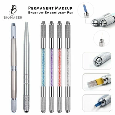 BIOMASER Aluminium Microblading Pen Manual Microblade Needle Holder Lightweight Slim