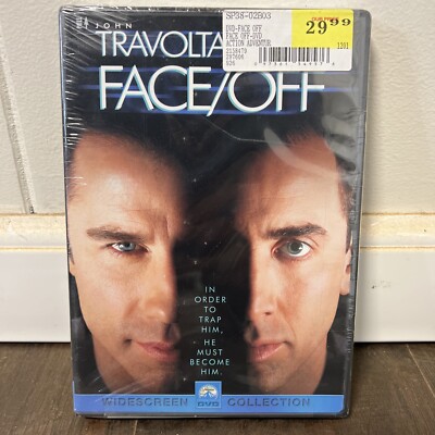Face/Off DVD 1998 Widescreen Travolta Cage Face Off Movie NEW SEALED