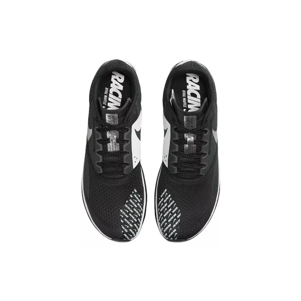 Size 9.5 - Nike Zoom Rival Waffle 6 Black Metallic Silver Size 9.5 - Nike Zoom Rival Waffle 6 Black Metallic Silver
