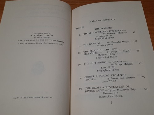 Great Sermons on the Death of Christ by Celebrated Preachers by Wilbur Smith - Foto 3 di 8
