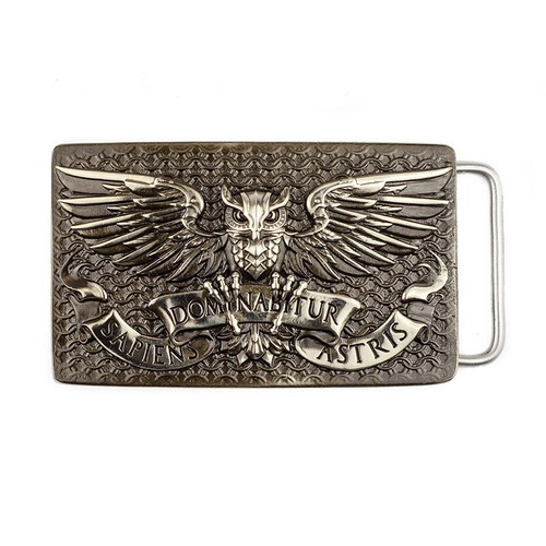 Fibbia per cintura tedesca Fighting Owl, fibbia militare Wild combat bird Owl - Foto 1 di 21