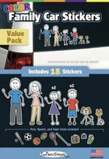 New Wmi Family Stickers 18 Decals Color Car Decals New Wmi Family Stickers 18 Decals Color Car Decals