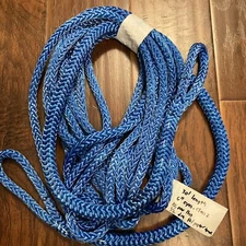 30' of 1/2" Tenex Samson Tow Rope Dock Marine Bull Rigging Line w/ 2 eyes