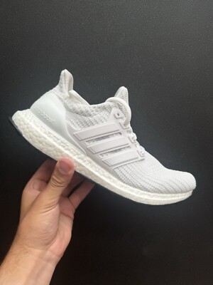 Adidas Ultraboost 4.0 DNA Triple White Women s Size US 9 Casual Sneakers New 