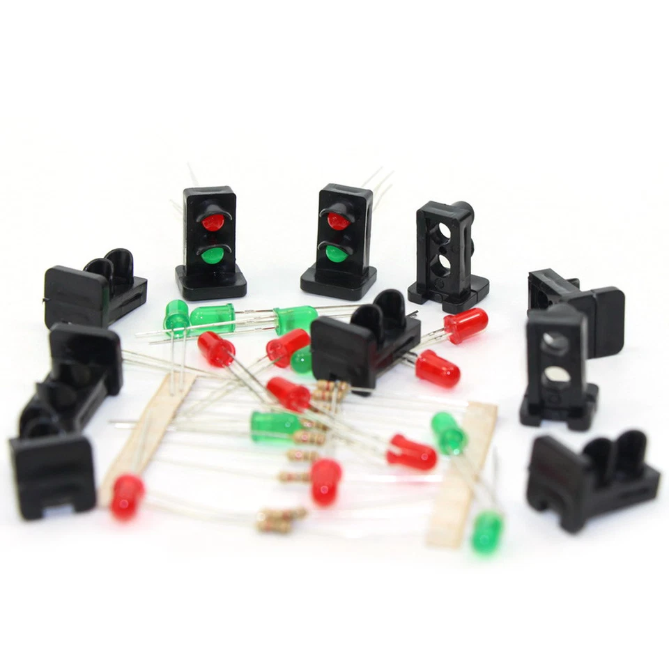 10 sets Target Faces With Red Green LEDs for O Scale Railway Dwarf Signal JTD25 - Image 2 of 4