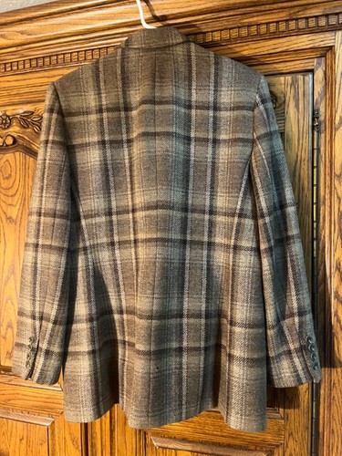 RALPH LAUREN classic plaid womens ladies merino wool jacket sz 8 - Picture 14 of 15