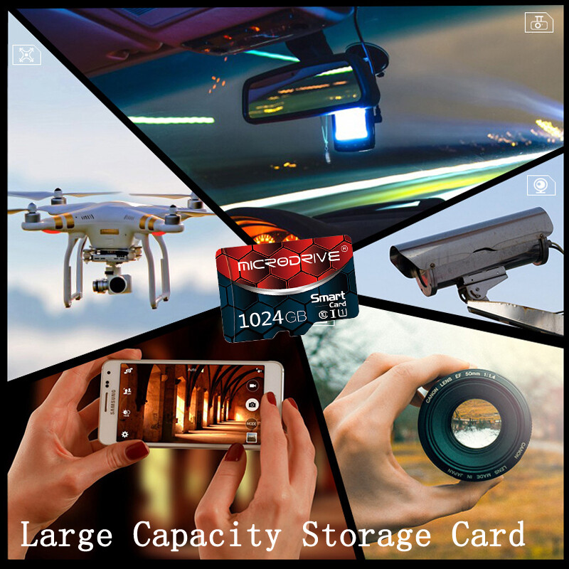 128GB Memory Card with Free Adapter Phone TF Card High Speed Flash Memory Card