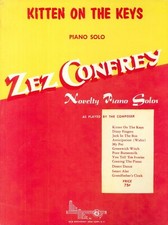 Kitten On The Keys Novelty Piano Solo Sheet Music 1921 Zez Confrey