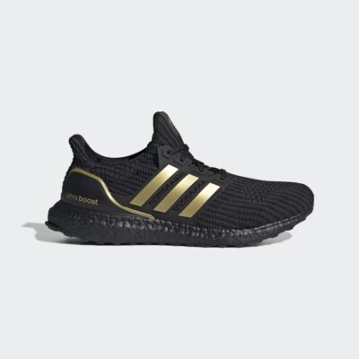 Size 6.5 - Adidas Women s Ultraboost 4.0 DNA Shoes, Black/Gold Metallic/White.