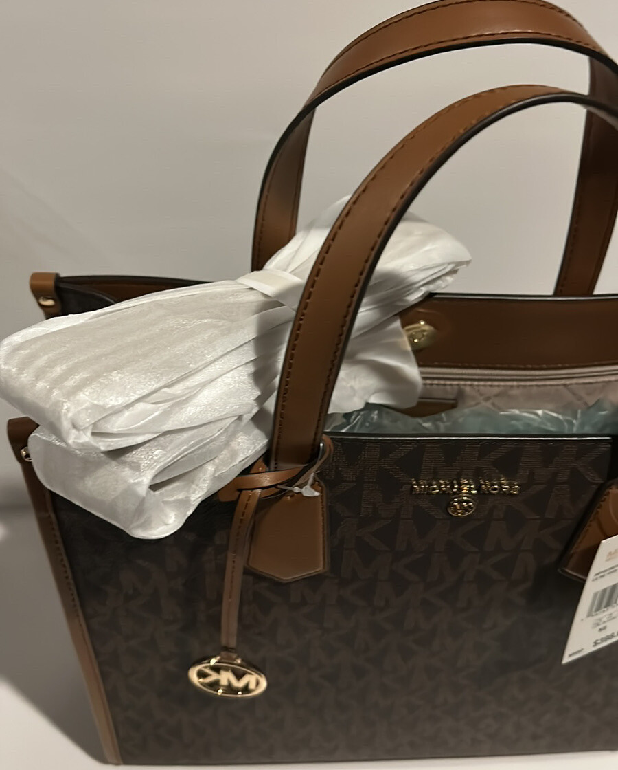 🐼💦 Michael Kors 🐼💦 MK Maple Brown Signature Large Tote