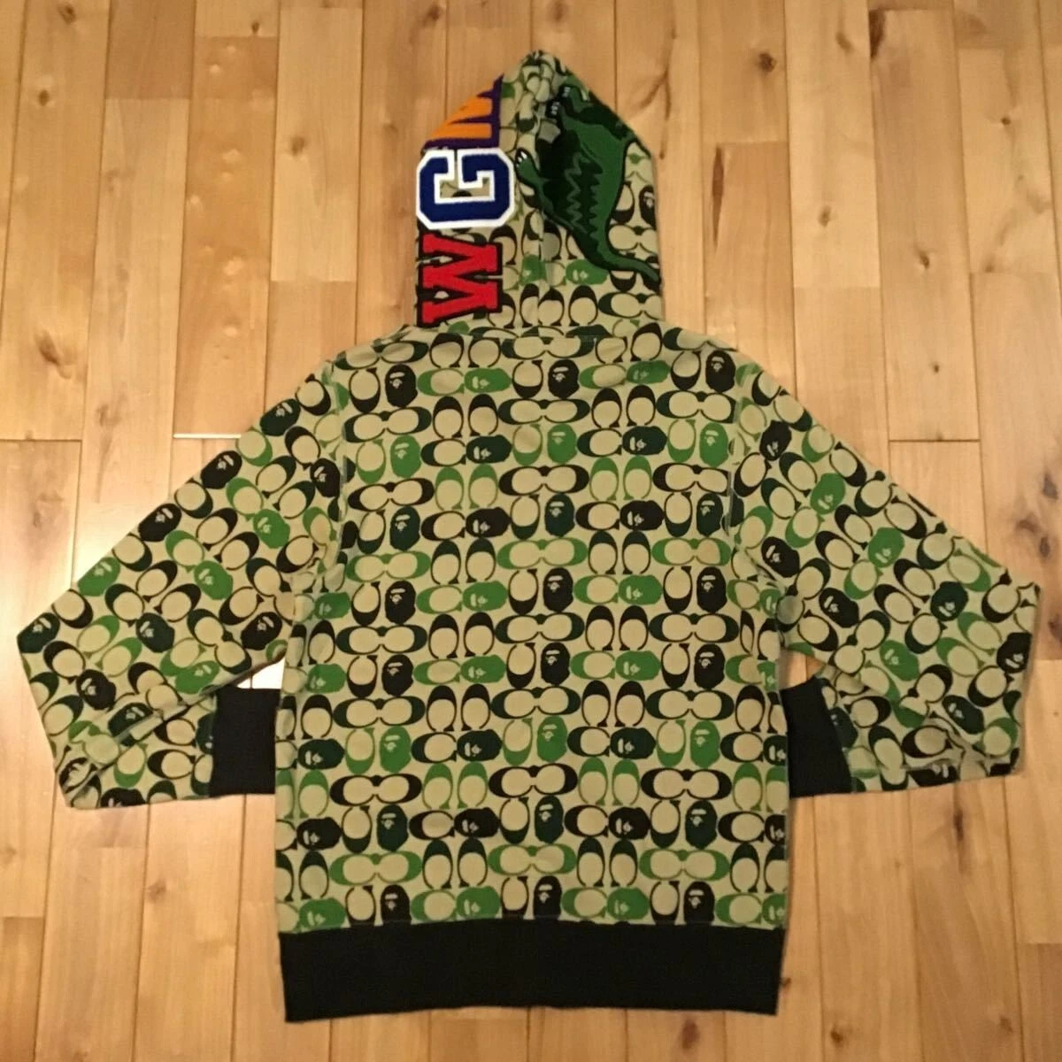 BAPE × COACH shark full zip hoodie A Bathing Ape Size M | eBay
