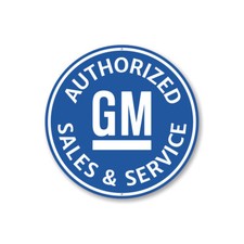 Authorized Gm Sales And Service Car Sign Mechanic Sign Garage Aluminum Sign