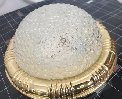 70s/80s  Wandlampe Deckenlampe Space Age Bubble / Gold