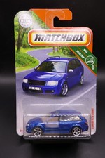 Matchbox 2002 Audi Avant RS6 Metallic blue sealed long card.