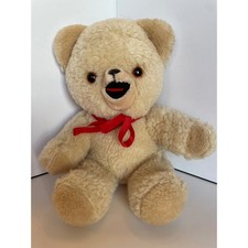 Vintage 1986 Russ Snuggle Bear Plush Stuffed Animal Lever Brothers Advertising