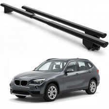 For Bmw X1 2012-2015 Roof Rack Cross Bars Black Aluminum Pair