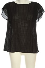 SIENNA Kurzarm-Bluse Damen Bluse Gr. DE 40 braun Elegant