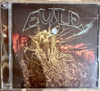 EVILE  Infected Nations  Ltd CD/DVD  Like New  Slayer Gama Bomb Metallica Gojira