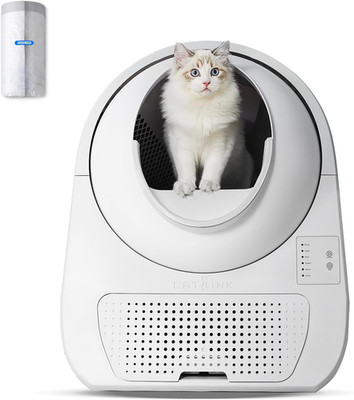 Self Cleaning Cat Litter Box, Automatic Cat Litter Box, Double Odor Removal, Cat
