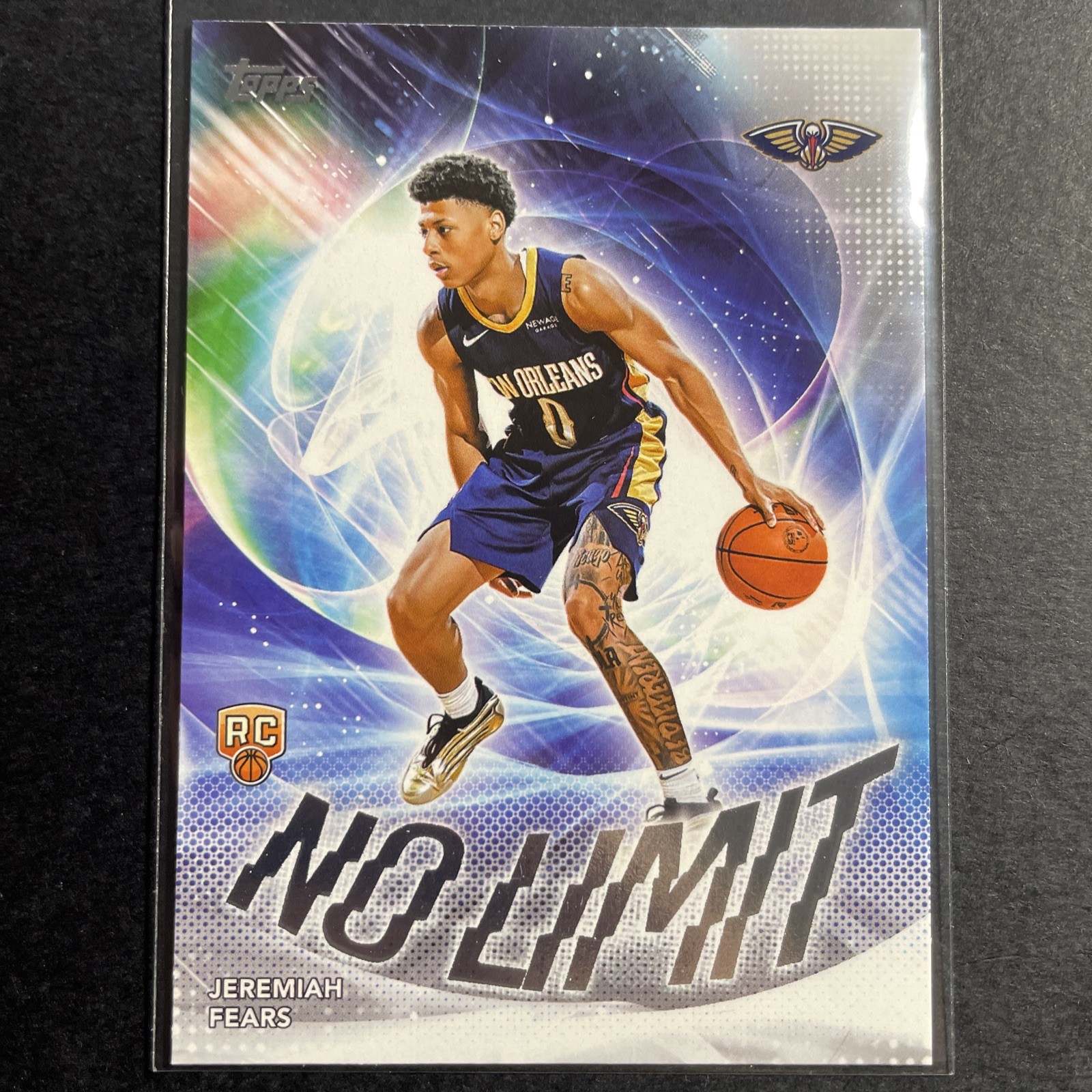 2025-26 Topps No Limit #NL-7 Jeremiah Fears Rookie New Orleans Pelicans