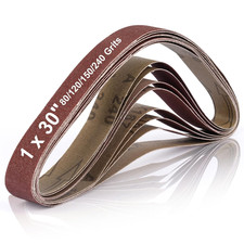 Belt Sander Sanding Belts, 8 Pcs Belt Sander Paper 2 Each of 80 120 150 240 Gri