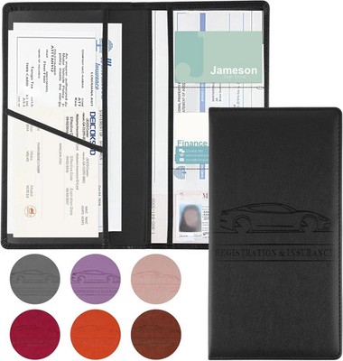 JUSTTOP 1Pack Car Registration and Insurance Holder,Car Document Holder for Card