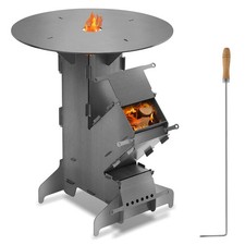 Raketenofen Raketenherd Stove aus 3mm-dickem Stahl Gusseisen Rocket BBQ