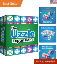 The Uzzle 3.0 Expansion Board Game, Family Puzzle Games for Children & Adults